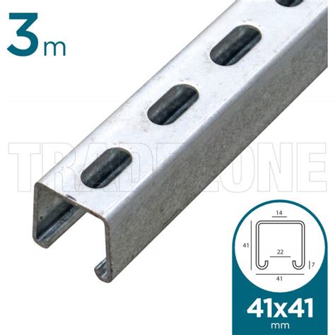 41mm Slotted Channel Hot Dipped Galvanised .